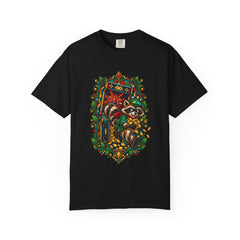 Token Bandit Tee large front print on a Black Comfort Colors 1717 tee