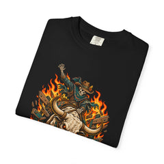 Hell Rodeo Tee folded front print detail
