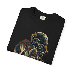 Inkmoon Wolf Tee folded front print detail