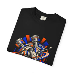 Orbit Engine Tee folded front print detail