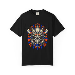 Pressure King Tee large front print on a Black Comfort Colors 1717 tee
