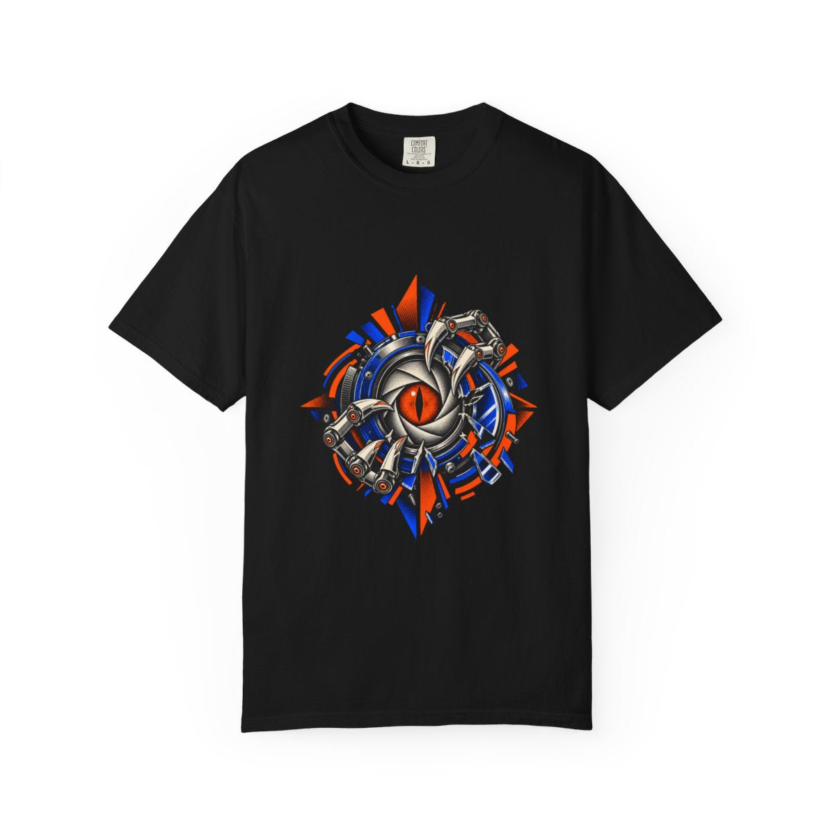 Shutter Beast Tee large front print on a Black Comfort Colors 1717 tee