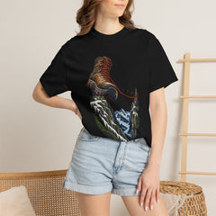 Ridgewalker Tee worn Printify context view on a Black Comfort Colors 1717 tee
