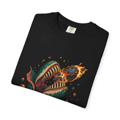 Meteor Bite Tee folded front print detail