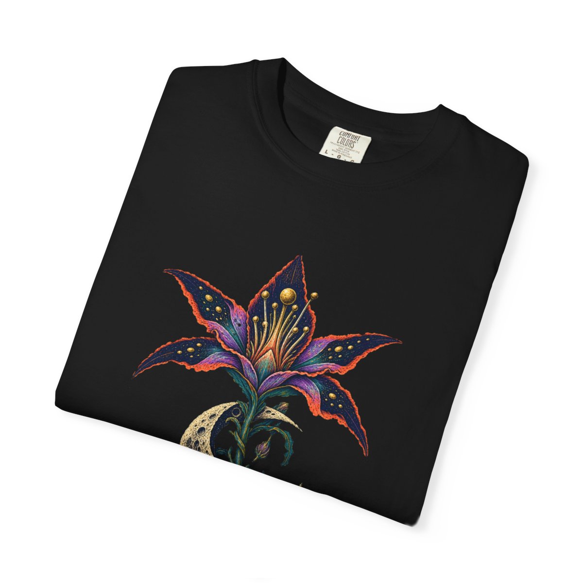 Moonwater Tee folded front print detail