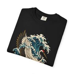 Tidal Crane Tee folded front print detail