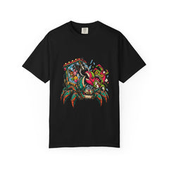 Claw Beast Tee large front print on a Black Comfort Colors 1717 tee