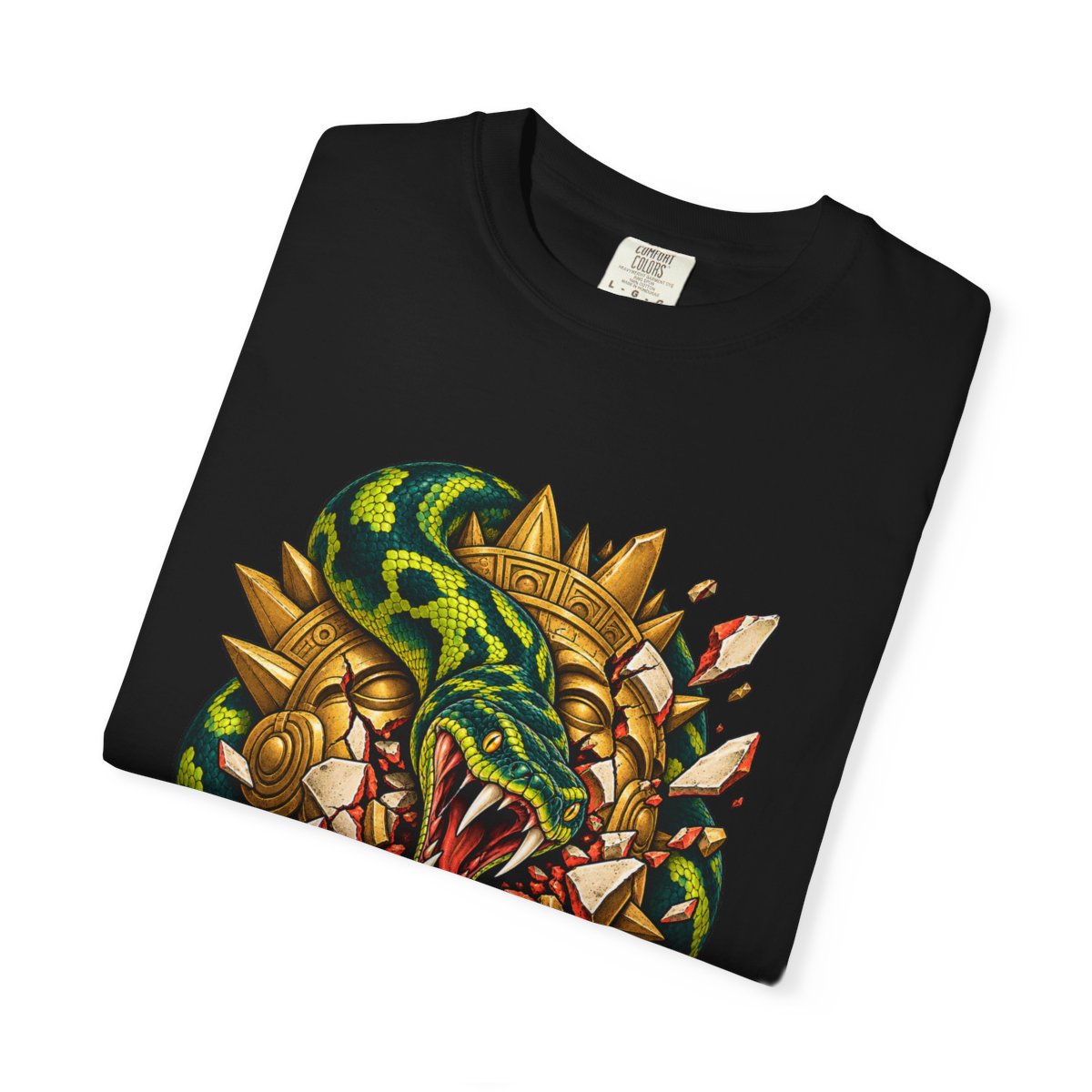 Suncoil Tee folded front print detail
