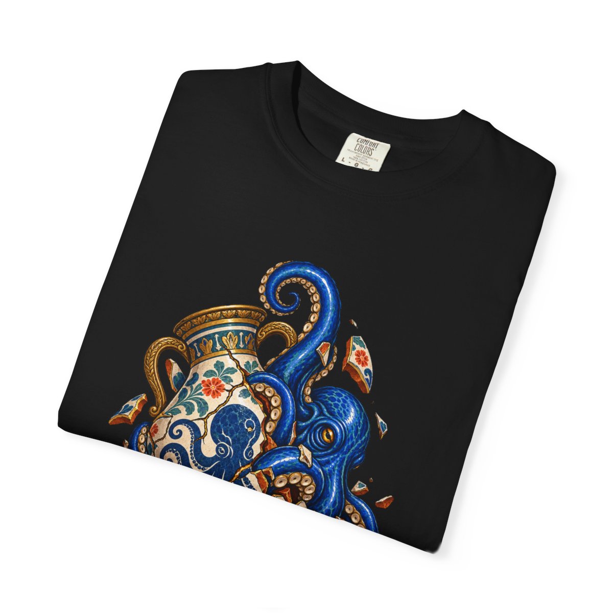 Deep Vessel Tee folded front print detail