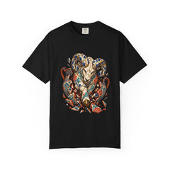 Shardhorn Tee large front print on a Black Comfort Colors 1717 tee