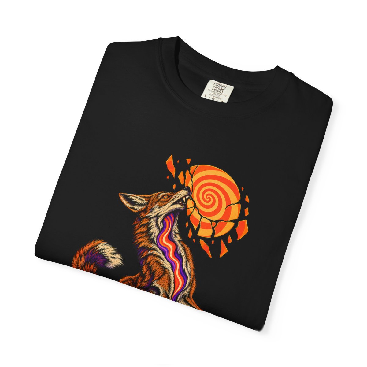 Sunhowl Tee folded front print detail