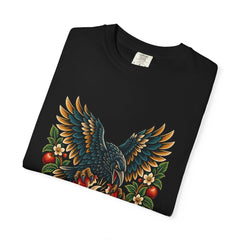 Orchard Omen Tee folded front print detail
