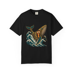 Leviathan Core Tee large front print on a Black Comfort Colors 1717 tee