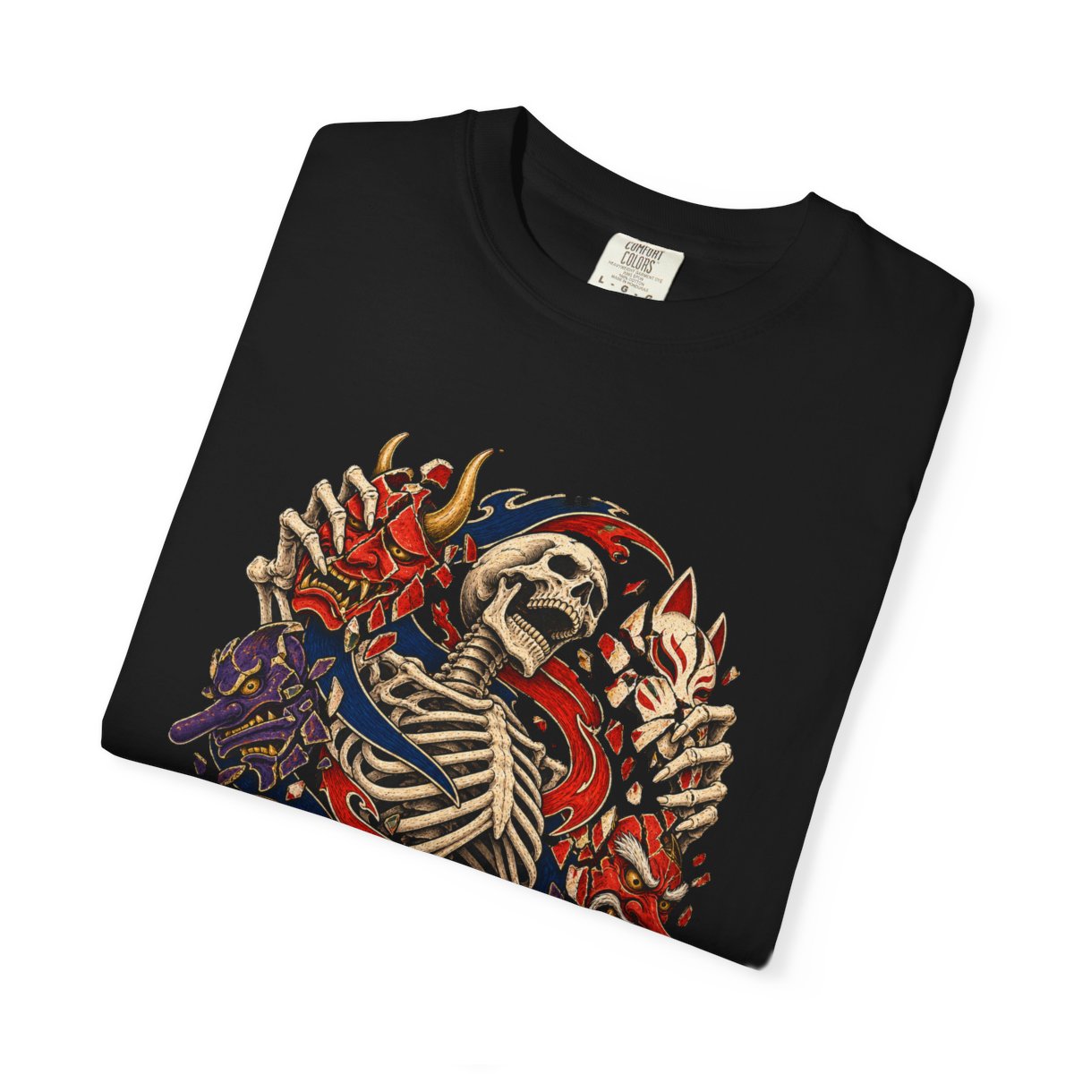 Bone Parade Tee folded front print detail