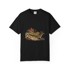 Roadrunner Aftershock Tee large front print on a Black Comfort Colors 1717 tee