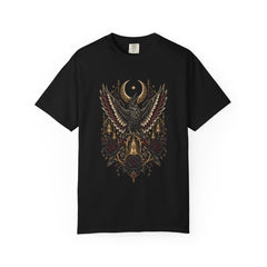 Night Choir Tee large front print on a Black Comfort Colors 1717 tee