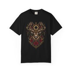 Thorn Halo Tee large front print on a Black Comfort Colors 1717 tee