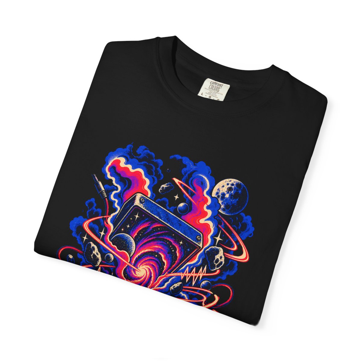 Fuzz Portal Tee folded front print detail