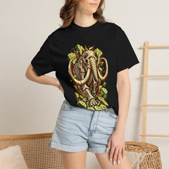 Mammoth Fault Tee worn Printify context view on a Black Comfort Colors 1717 tee