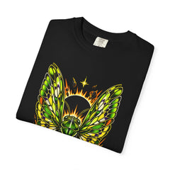Eclipse Cicada Tee folded front print detail