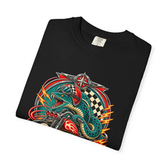 Eel Ignition Tee folded front print detail