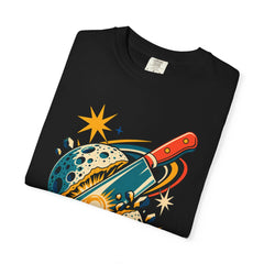 Moon Cleaver Tee folded front print detail