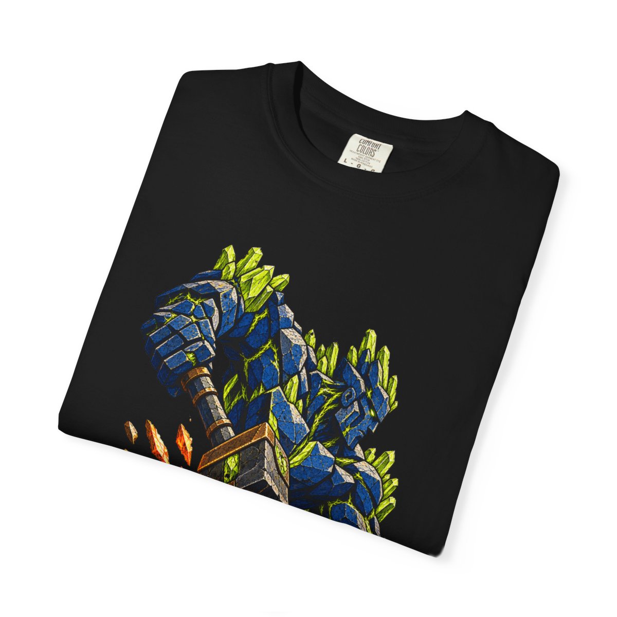 Crystal Forge Tee folded front print detail