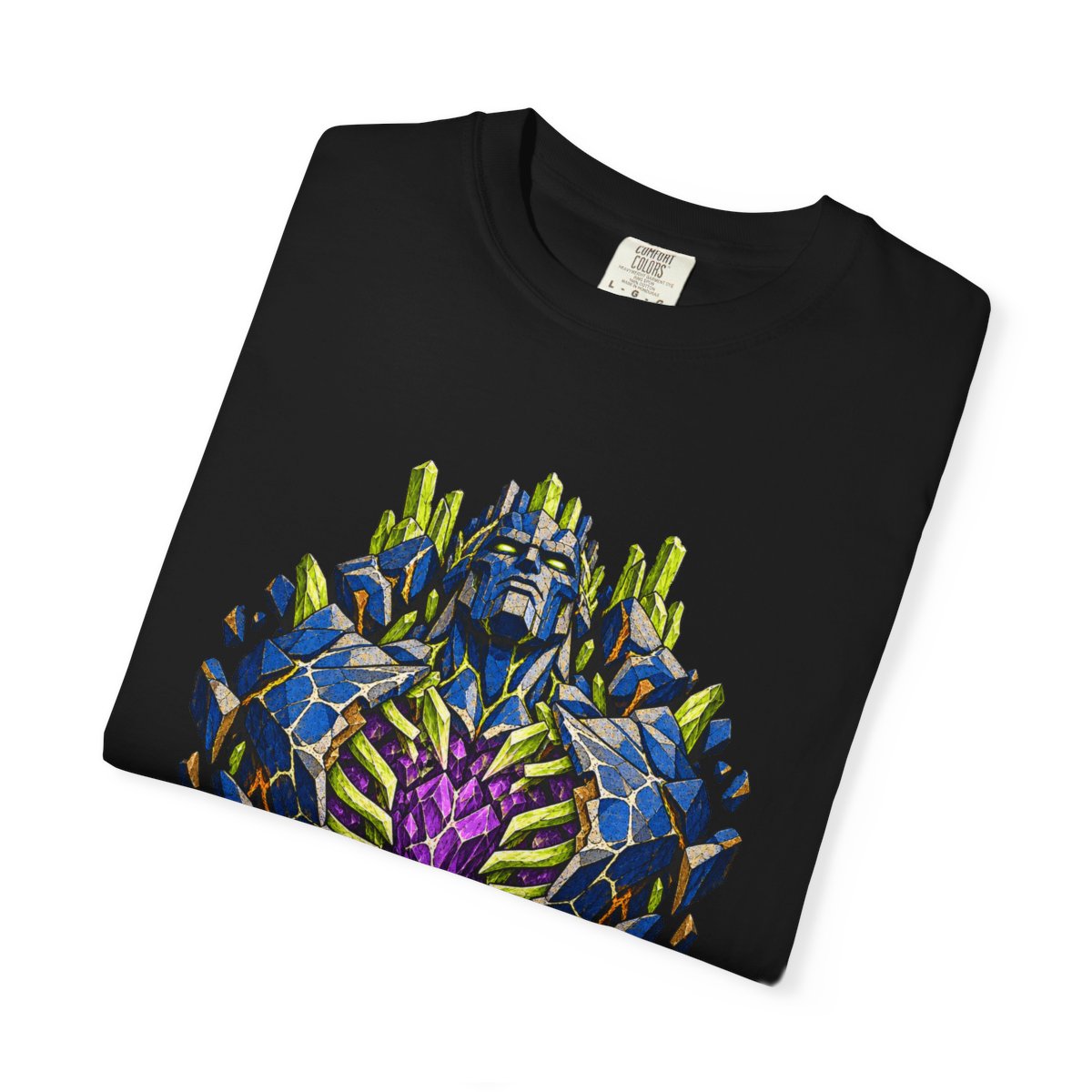 Geode Heart Tee folded front print detail