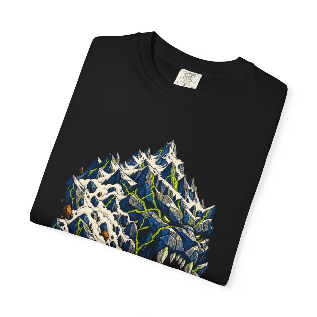 Mountain Roar Tee folded front print detail