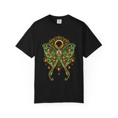 Eclipse Orchard Tee large front print on a Black Comfort Colors 1717 tee