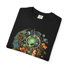 Gravity Garden Tee folded front print detail