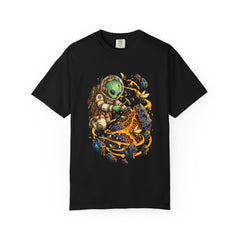 Void Apiary Tee large front print on a Black Comfort Colors 1717 tee