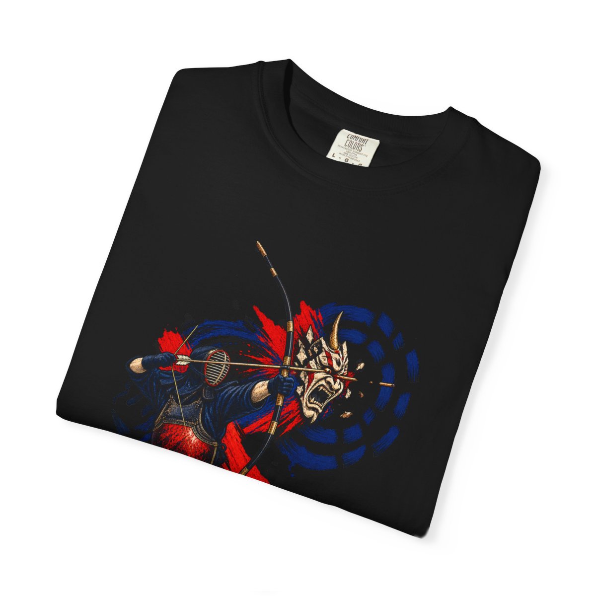 Arrow Silence Tee folded front print detail
