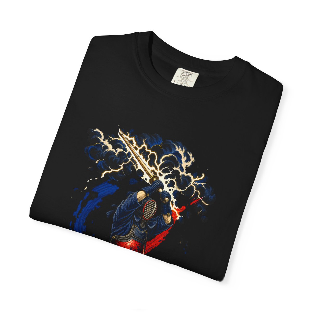 Thunder Draw Tee folded front print detail