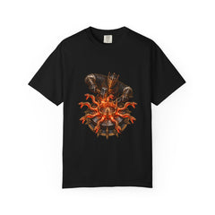 Crownforge Tee large front print on a Black Comfort Colors 1717 tee