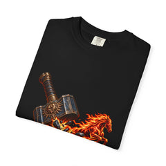 Shacklefall Tee folded front print detail