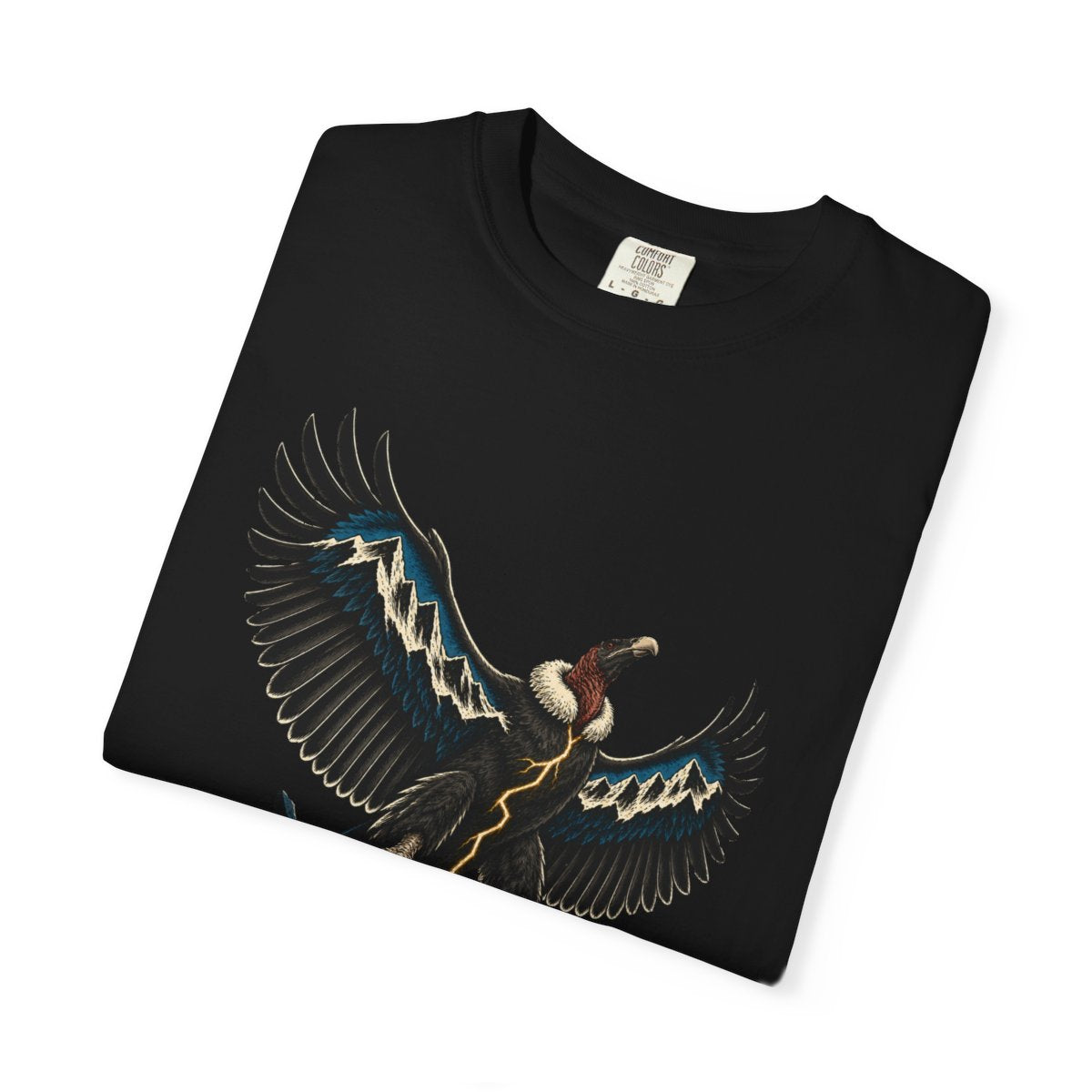 Mountainwake Condor Tee folded front print detail