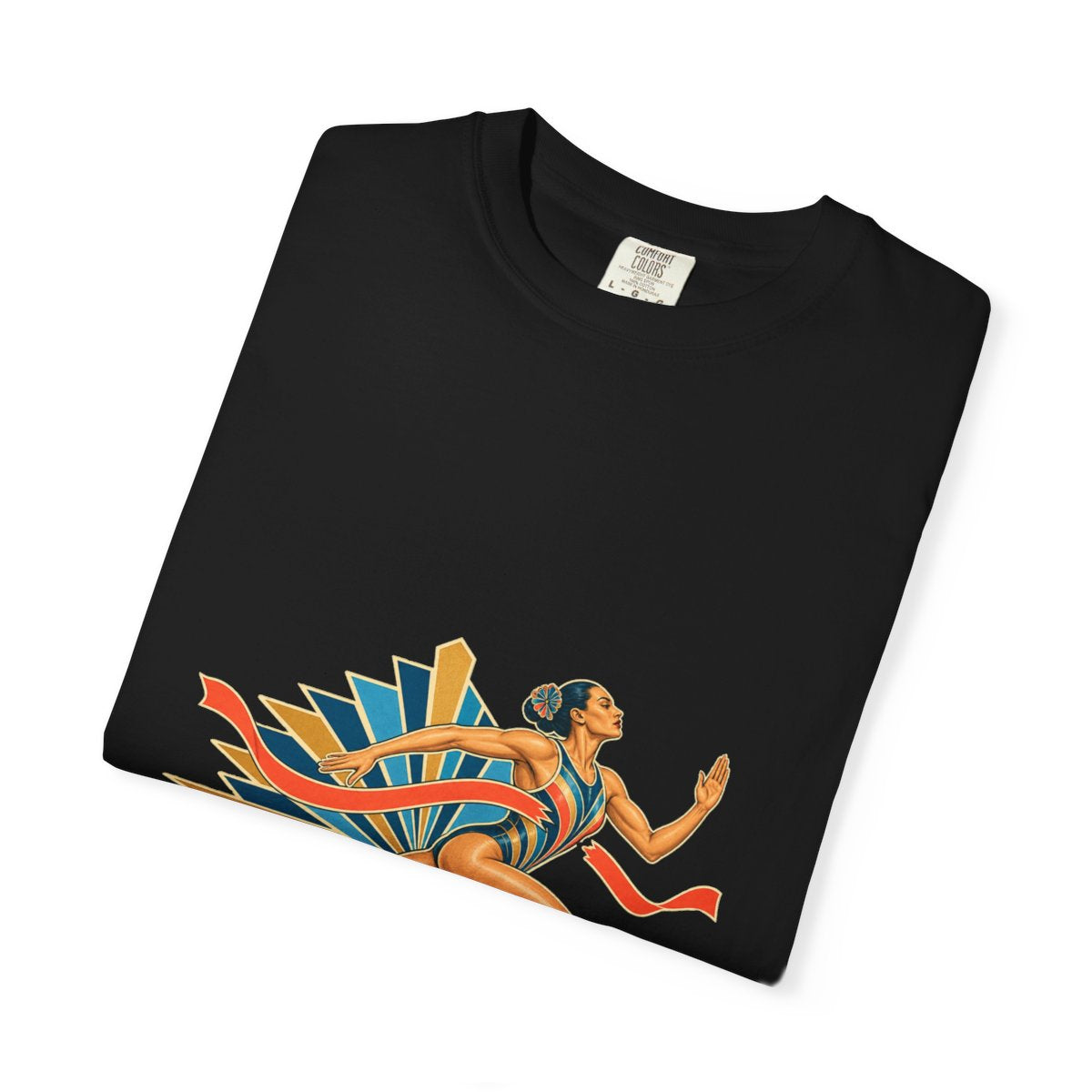 Breakaway Tee folded front print detail