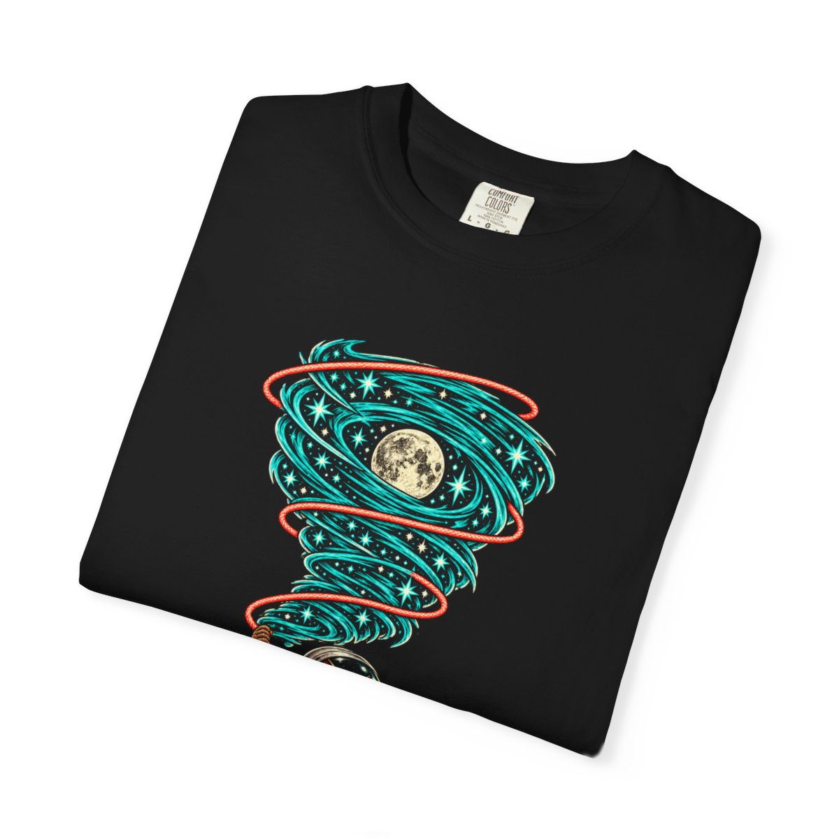 Dust Devil Tee folded front print detail