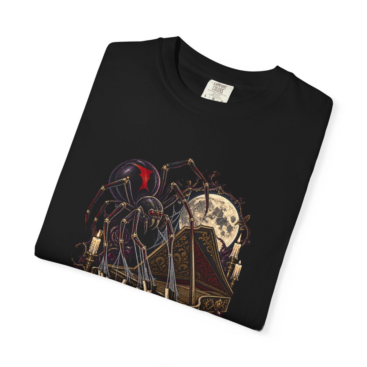 Widow Encore Tee folded front print detail