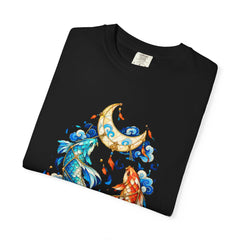 Moonhaul Koi Tee folded front print detail