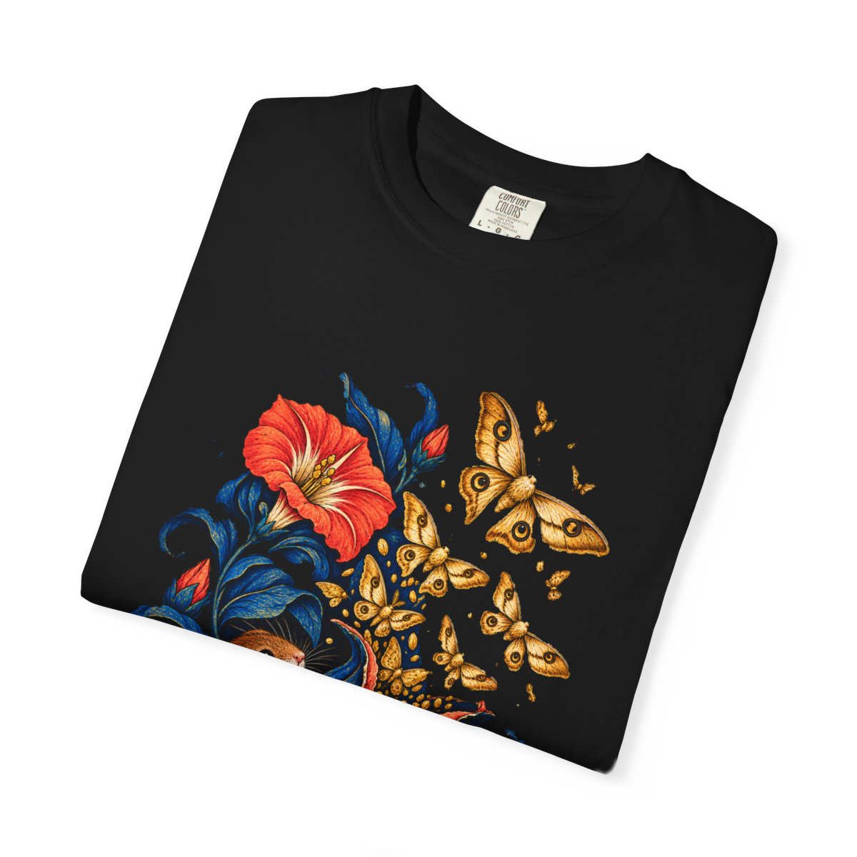 Moonpod Dormouse Tee folded front print detail