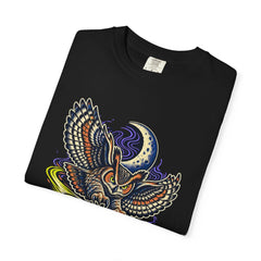 Night Hyzer Tee folded front print detail