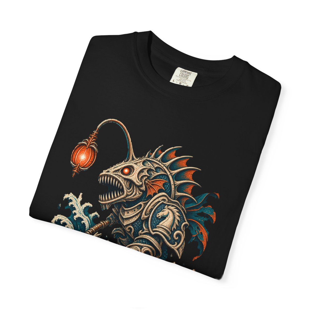 Deep Gambit Tee folded front print detail