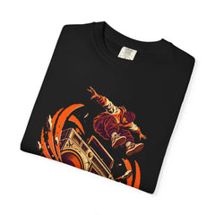 Speakerquake Tee folded front print detail