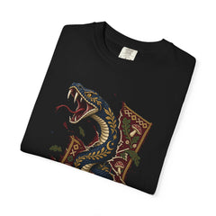 Serpent Unbound Tee folded front print detail