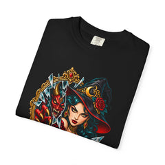 Mirror Witch Tee folded front print detail
