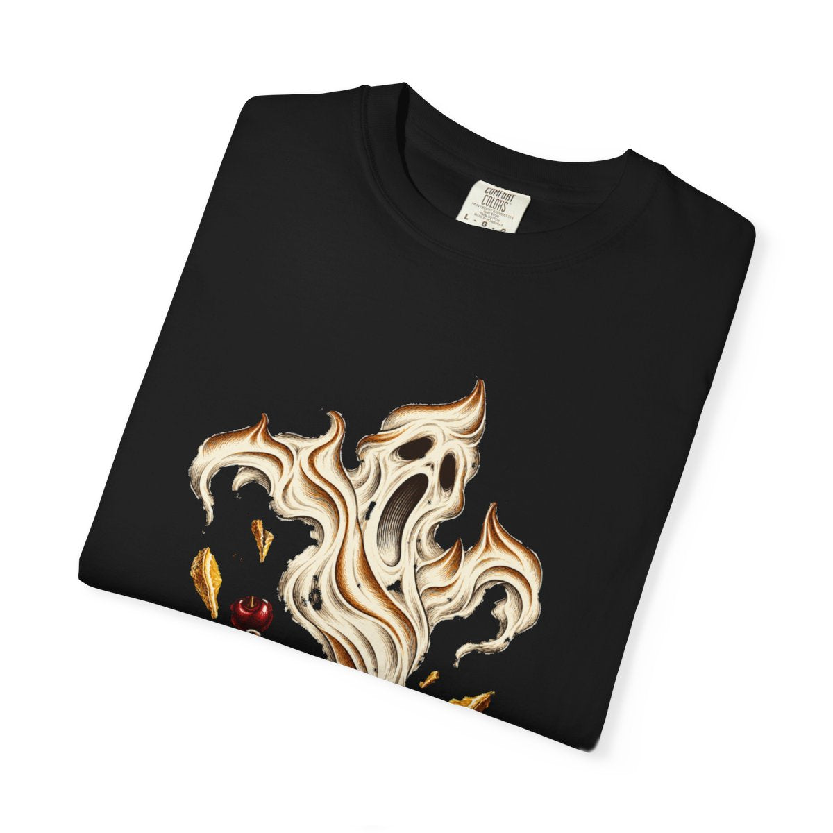Lemon Wraith Tee folded front print detail