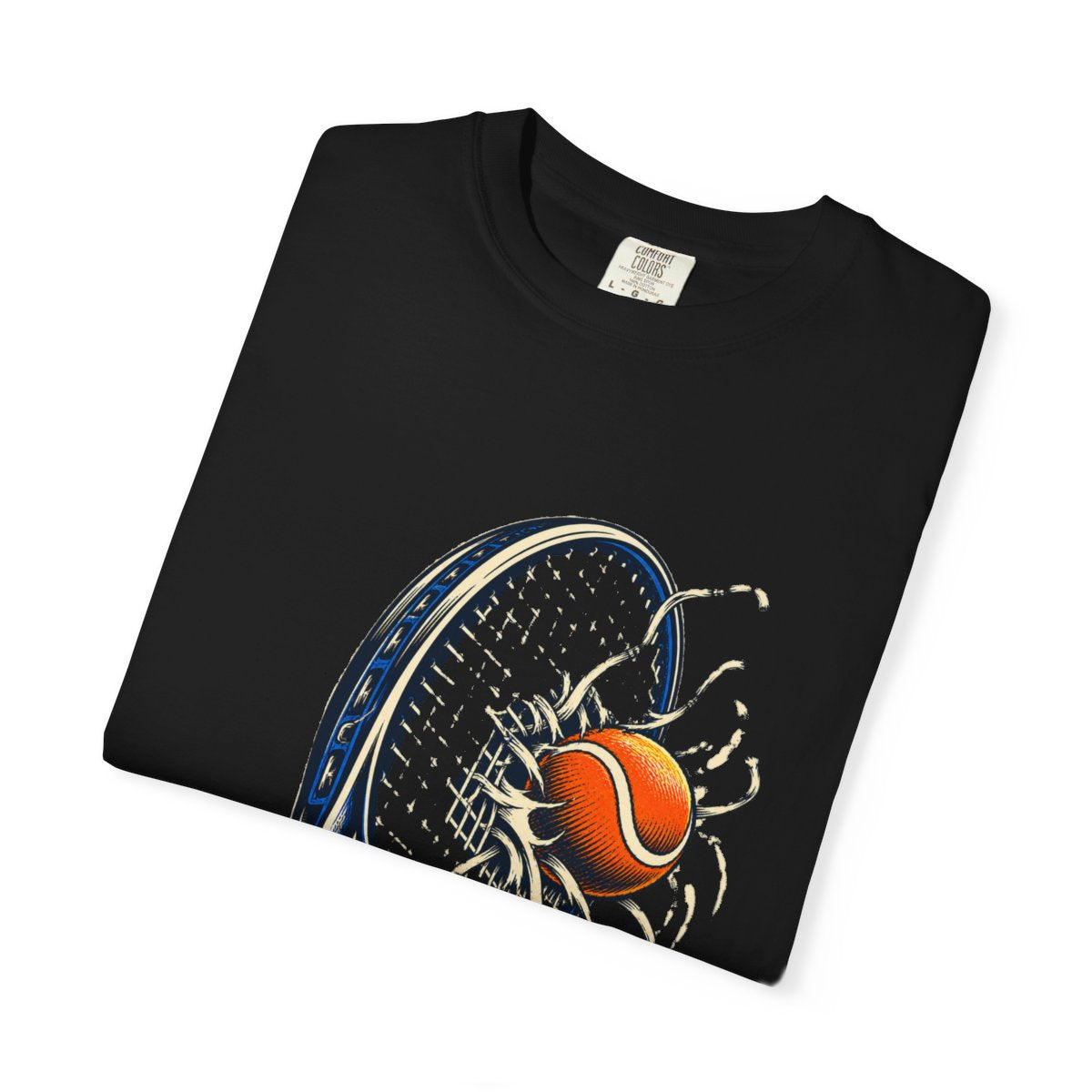 Break Point Tee folded front print detail