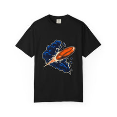 Storm Cutter Tee large front print on a Black Comfort Colors 1717 tee